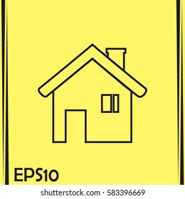 Line icon- house.