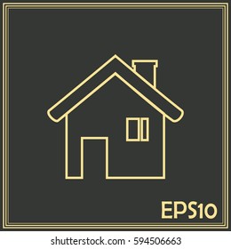 Line icon- house.