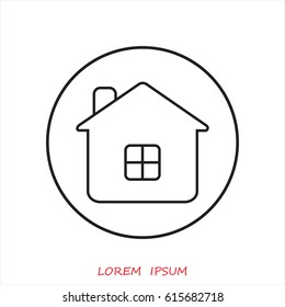 Line icon- house