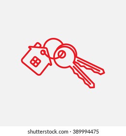 Line icon-  house keys