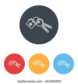 Line icon-  house keys