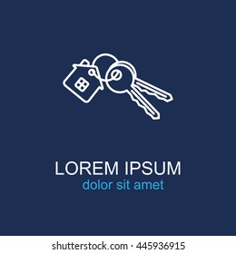 Line icon-  house keys