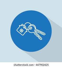 Line icon-  house keys