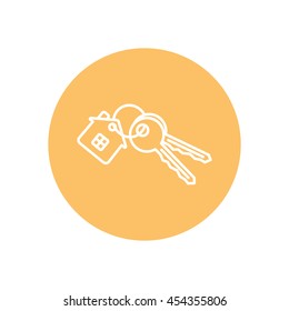 Line icon-  house keys