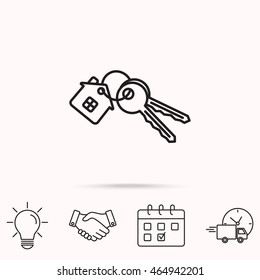 Line icon-  house keys