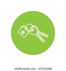 Line icon-  house keys