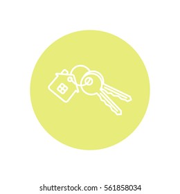 Line icon-  house keys