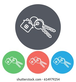 Line icon-  house keys