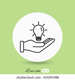Line icon- idea