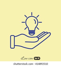 Line icon- idea