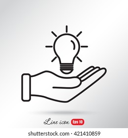 Line icon- idea