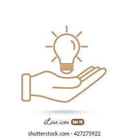 Line icon- idea