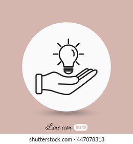 Line icon- idea