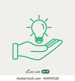Line icon- idea