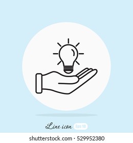 Line icon- idea