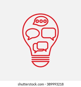 Line icon-   idea concept