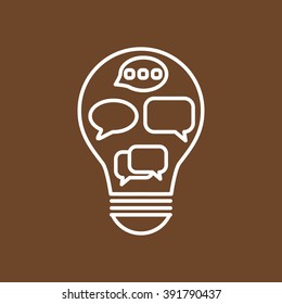 Line icon-   idea concept