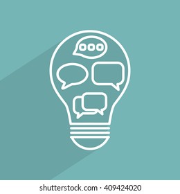 Line icon-   idea concept