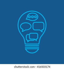 Line icon-   idea concept