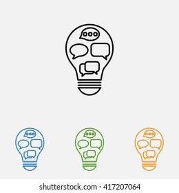 Line icon-   idea concept