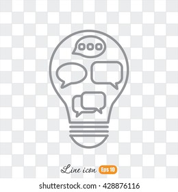 Line icon-   idea concept