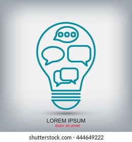 Line icon-   idea concept