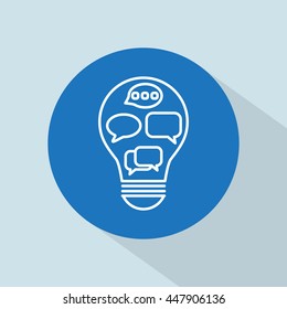 Line icon-   idea concept