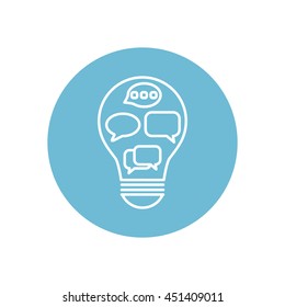 Line icon-   idea concept