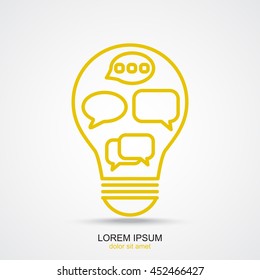Line icon-   idea concept