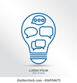 Line icon-   idea concept