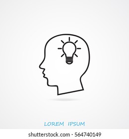 Line icon- Idea concept
