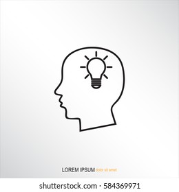 Line icon- Idea concept
