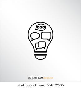 Line icon-   idea concept