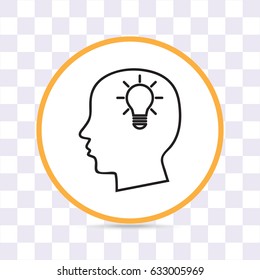 Line icon- Idea concept
