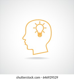 Line icon- Idea concept