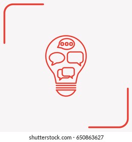 Line icon-   idea concept