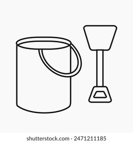 line icon illustration of  isolated on white backround