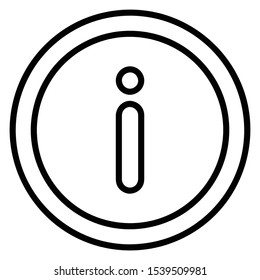 A line icon for info