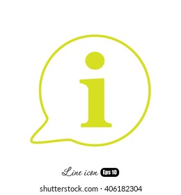Line icon- information 