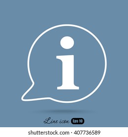 Line icon- information 