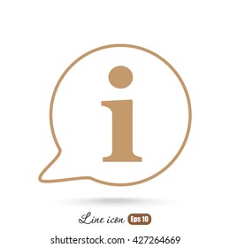 Line icon- information 