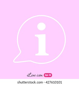 Line icon- information 