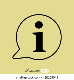 Line icon- information 