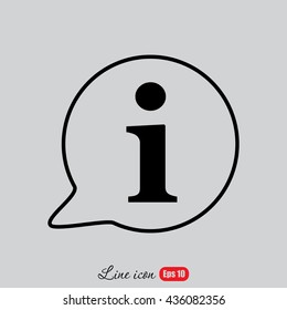 Line icon- information 
