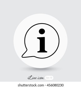 Line icon- information 
