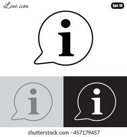 Line icon- information 
