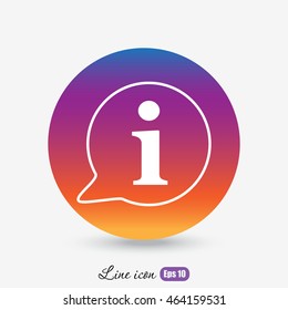Line icon- information 