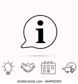 Line icon- information 