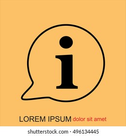 Line icon- information 