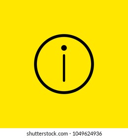 Line icon of information sign. Warning, help, manual. Symbols concept. Can be used for web pictograms, design and application icons